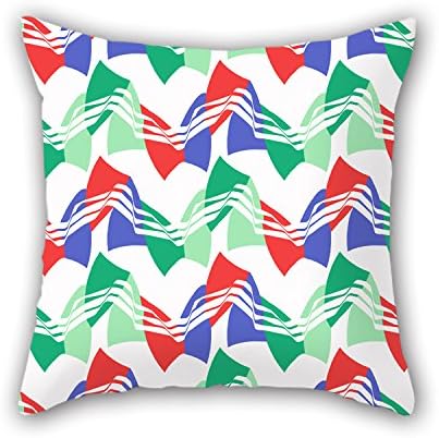 TEEA 18 X 18 Inches / 45 By 45 Cm Geometry Pillowcover,each Side Is Fit For Office,teens,bedroom,indoor,couch,home Theater