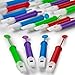 Kicko Slide Whistle Instrument - Pack of 16-4 Inch Assorted Colors Fun and Cool Noise Makers for Kids Boys and Girls, Bulk Party Favors, Bag Stuffers, Novelty Toy, School Prizes