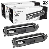 LD Compatible Toner Cartridge Replacements for HP 30A CF230A (Black, 2-Pack)