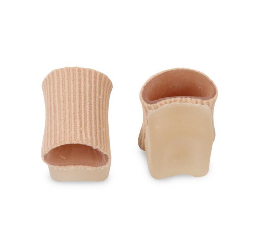 Pack of 4 - Hammer Toe Straightener Protector Sleeve Tube with Big Toe Gel Spacers Cushion for Bunion, Hallux Valgus, Toe Alignment, Overlap Toes in Shoes (4 PCS)