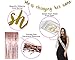 Bachelorette Party Decorations kit - Bridal Shower Supplies - Bride to be Sash, Veil, Foil Fringe Curtain, Champagne, Ring foil, Confetti, Rose Gold Balloons, Gold Glitter Banner, Pop The Champagne
