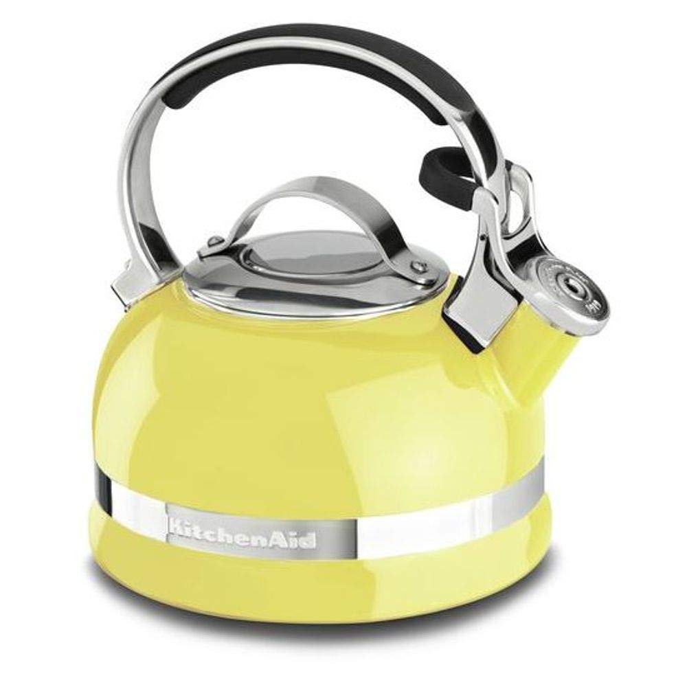 KitchenAid KTEN20SBIS 2.0-Quart Kettle with Full Stainless Steel Handle and Trim Band - Citrus Sunri