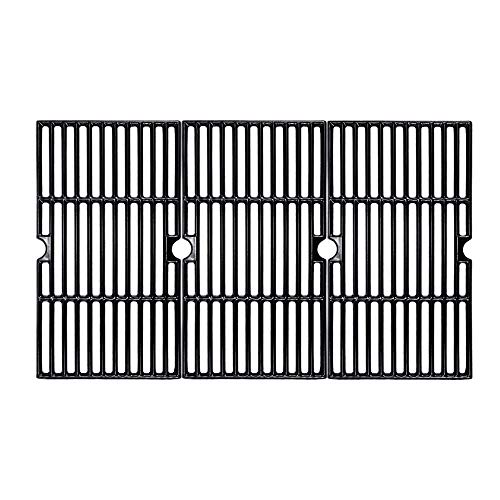 BBQMall 16 7/8" Porcelain Enameled Cast Iron Grill Cooking Grates for Charbroil 463440109