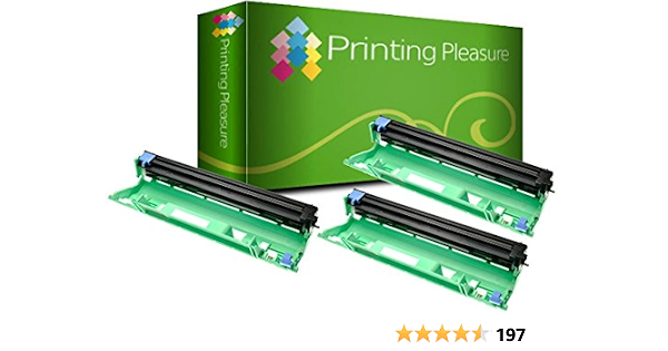 2X Tambor Compatible con Brother DCP-1510, 1510E, 1512, 1512E, 1610W, 1612W,  HL-1110, 1110E, 1112, 1112E, 1210W, 1212W, MFC-1810, 1810E, 1910W | DR1050  : Amazon.es: Informática