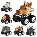Pull Back Animal Car, Car Toy with Big Tire Wheel(6 Pack) For 3+ Years Old Boys Girls, Monster Vehicle Playset Preschool Learning Birthday, Jungle Themed Party Favors Creative Gifts for Kids Children