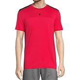 Spyder Active Men's Short Sleeve Tee (US, Alpha, Large, Regular, Regular, Red)