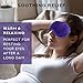 Ticlo's Moist Heat Therapy Mask: Microwave Activated Compress for Dry Eye, Blepharitis, MGD & Stye Relief - Warm Steam Mask with Bonus 15 Eyelid Cleansing Wipes