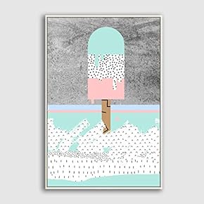 Framed Canvas Wall Art for Living Room, Bedroom Abstract Geometric Pattern Canvas Prints for Home Decoration Ready to Hanging - 16x24 inches