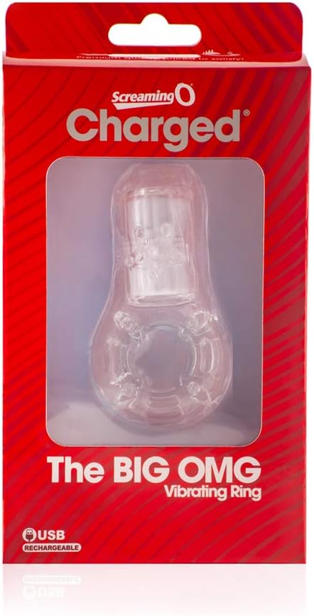 The Screaming O Big OMG Vibrating Ring, Clear, Transparent - Image 5