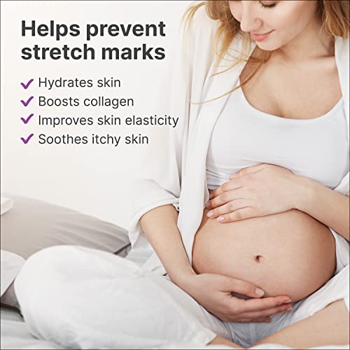 TriLASTIN Maternity Stretch Mark Prevention Cream (4oz) Bundle with Sillicone Scar Sheets (6 count) | Pregnancy Must-Have | Safe and Hypoallergenic Gift for First-time Moms | Postpartum Essentials