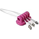 Quirky Cordies Desktop Cable Management for power cords and charging accessory cables (Pink)