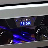 Edgestar 46 Bottle + 148 Can Side-by-Side Wine & Beverage Cooler Center