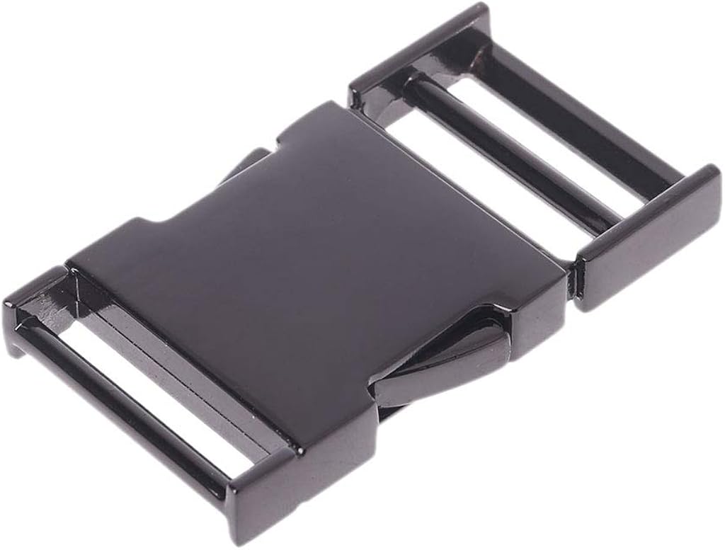 Jiay 1 x Metal Luggage Buckle Bag Lock Arched Metal Latch Lateral Buckle for Backpack, Straps