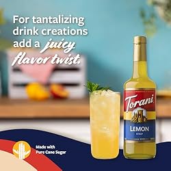 Torani Lemon Syrup for Drinks, Flavoring for Iced