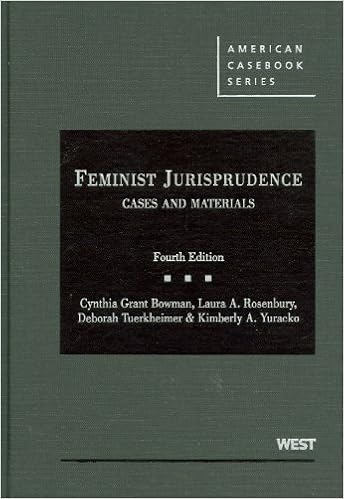 Amazon Com Feminist Jurisprudence Cases And Materials 4th Edition American Casebook Series 9780314264633 Bowman Cynthia Rosenbury Laura Tuerkheimer Deborah Yuracko Kimberly Books