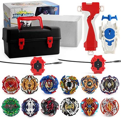 3T6B Bey Battling Top Burst Launcher Grip Set Storage Box Top Burst Gyros 4D with Launcher Burst Toys for Children