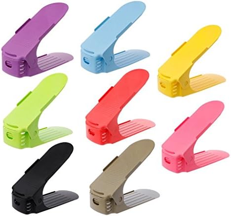 Weasy Vertical Shoe Organiser for Homes, Super Space Saver and Hygienic, Set of 4 in Multi Colour