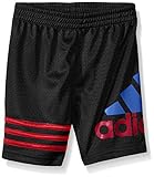 adidas Little Boys' Active Logo Shorts, Black, 5