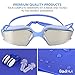 Swimming Goggles + Swim Cap – Get Fog Free Vision and Dry Hair! Comfortable Fit Goggles are Fully Watertight with New Anti-Fog Coating Plus Ear Plugs Nose Clip + Storage Case For Men Women Kids 10+