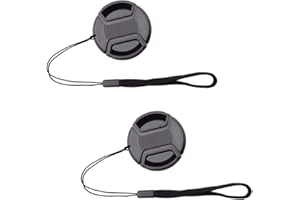 [2PCS] ULBTER 77mm Lens Cap Cover for AF-S NIKKOR 24-120mm f/4G Lens, AF-S 85mm f/1.4G, Canon EF 24-105mm f4L, Canon EF 24-70mm f4L Lens, Canon EF 16-35mm f4L and Other Lenses with 77 mm Thread