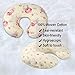 Onacosht Nursing Pillow Cover 2 Pack 100% Cotton Ultra Soft Snug Fits on Infant Breastfeeding Support Pillow Floral Pattern for Baby Girl
