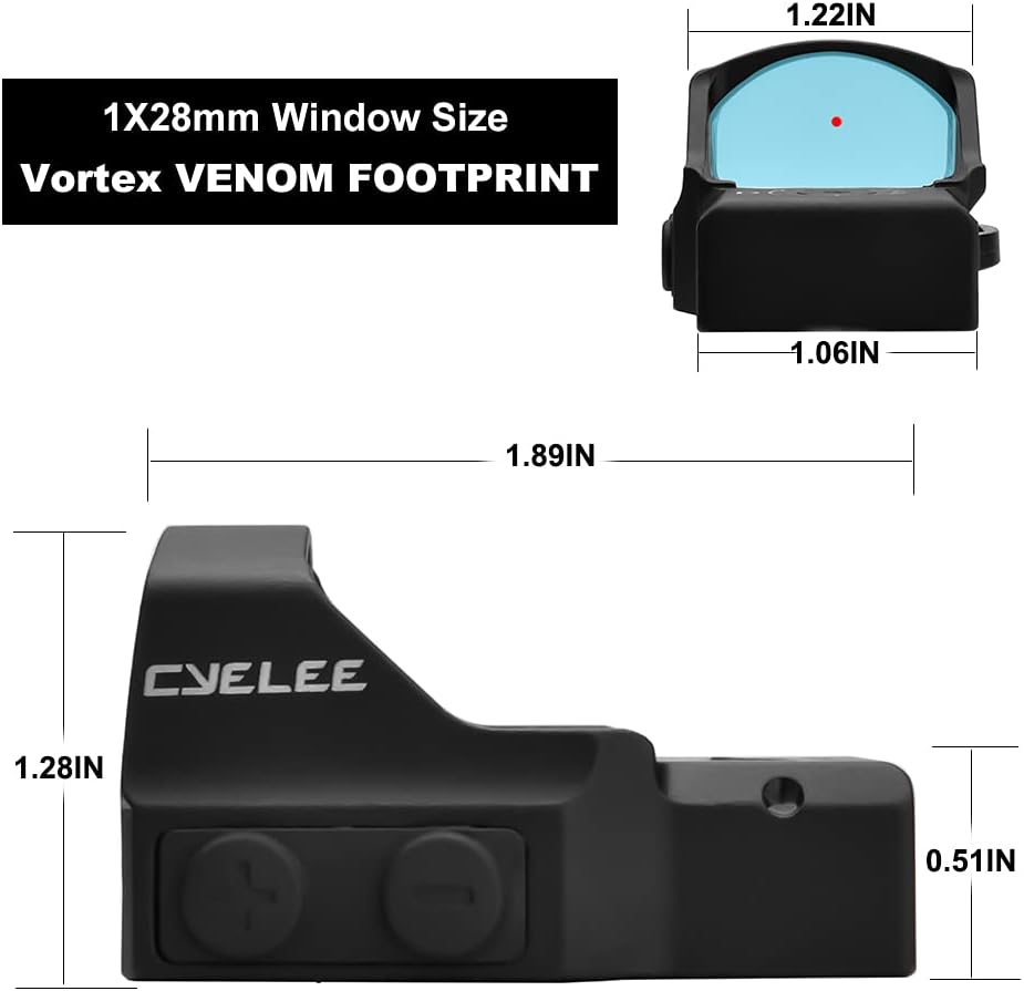 Newsmada Com Airsoft Paintball Gun Sights Picatinny Mount Micro 3 5 Moa Reflex Sight Cyelee Red Dot Sight For Pistol Fit Vortex Venom Burris Fastfire 3 Cut Handgun