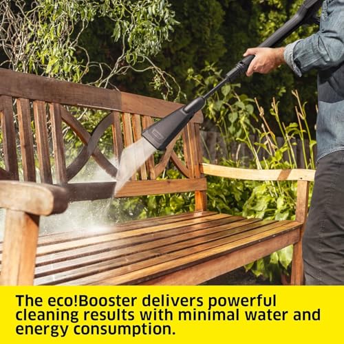 Kärcher high-pressure washer K 4 WCM Flex eco!Booster, pressure: max. 130 bar, flow rate: 420 l/h, coverage: 30 m²/h, weight: 11.5 kg, extra flexible high-pressure hose, eco!Booster, dirt blaster