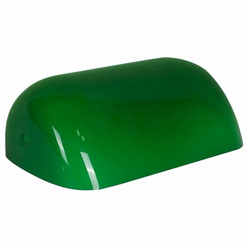 Upgradelights Green Glass Lamp Shade Replacement Bankers Lamp Glass