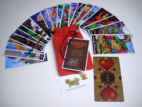 Wonderland Tarot Cards - 22 Card Major Arcana Deck (With Handmade Tarot bag)