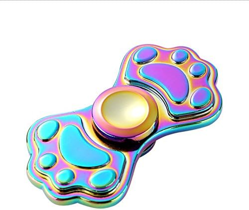 Wisdom tree Cat Claw Fidget Hand Finger Spinner Spin Widget Focus Toy EDC Pocket Relieve Stress Anxiety Boredom Desktoy Triangle Plastic Gift for ADHD Children Adults
