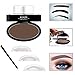 Froomer Beginner Eyebrow Stamps Seal Eyebrow Powder Quick Eyebrow Makeup (101 # Black Grey)