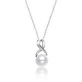 Pearl Vibe White Freshwater Pearl Pendant Necklace for Women - Cultured Pearl Necklace for Women With 925 Sterling Silver Chain