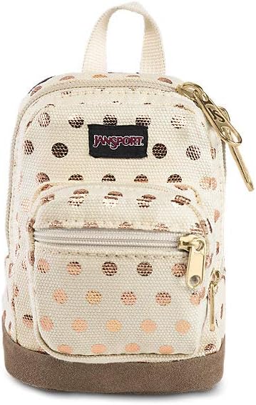 jansport gold polka dot backpack
