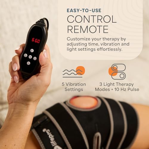 LifePro Red Light Therapy Knee Brace - Portable Infrared Device for Daily Wellness, & Relaxation - Ideal Knee Massager for Athletes and Active Lifestyles