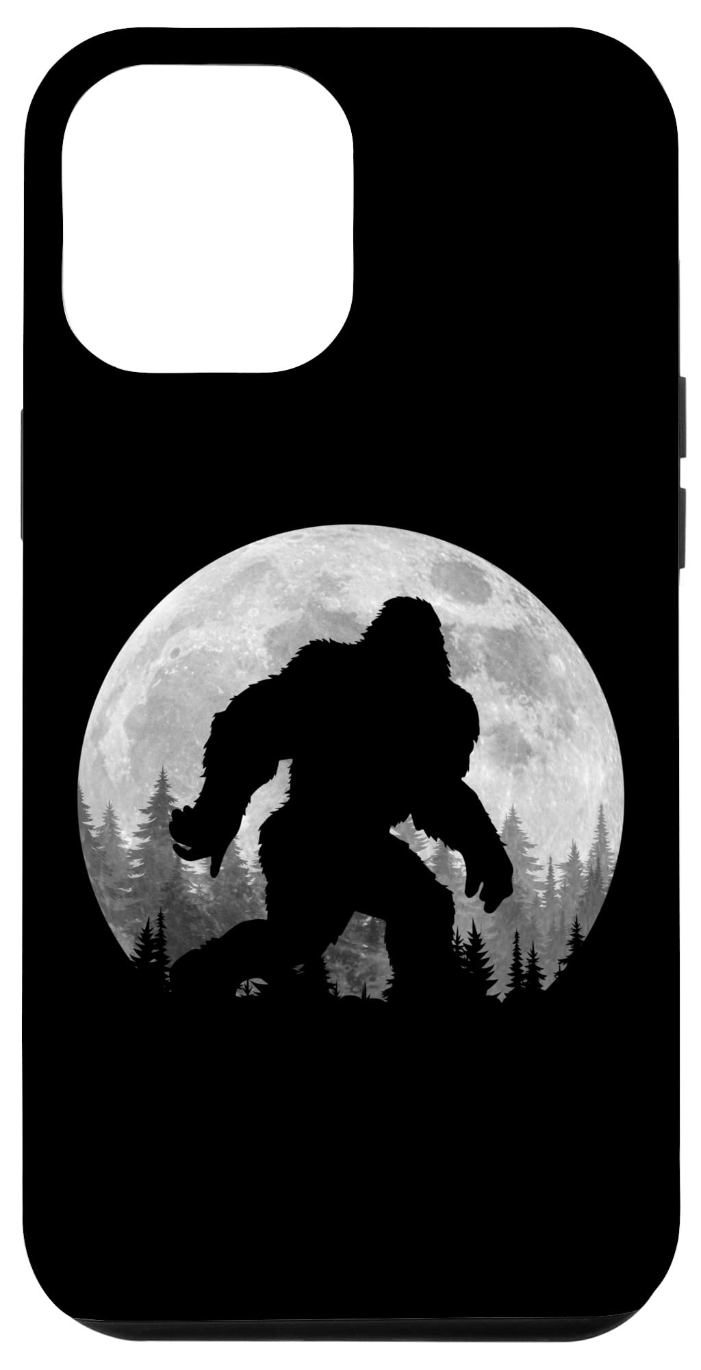 iPhone 13 Pro Max Sasquatch Yeti Graphic Bigfoot Silhouette Walking Moon Case