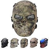 Outgeek Tactical Airsoft Mesh Mask Protective Full Face Costume Mask(All-Terrain)