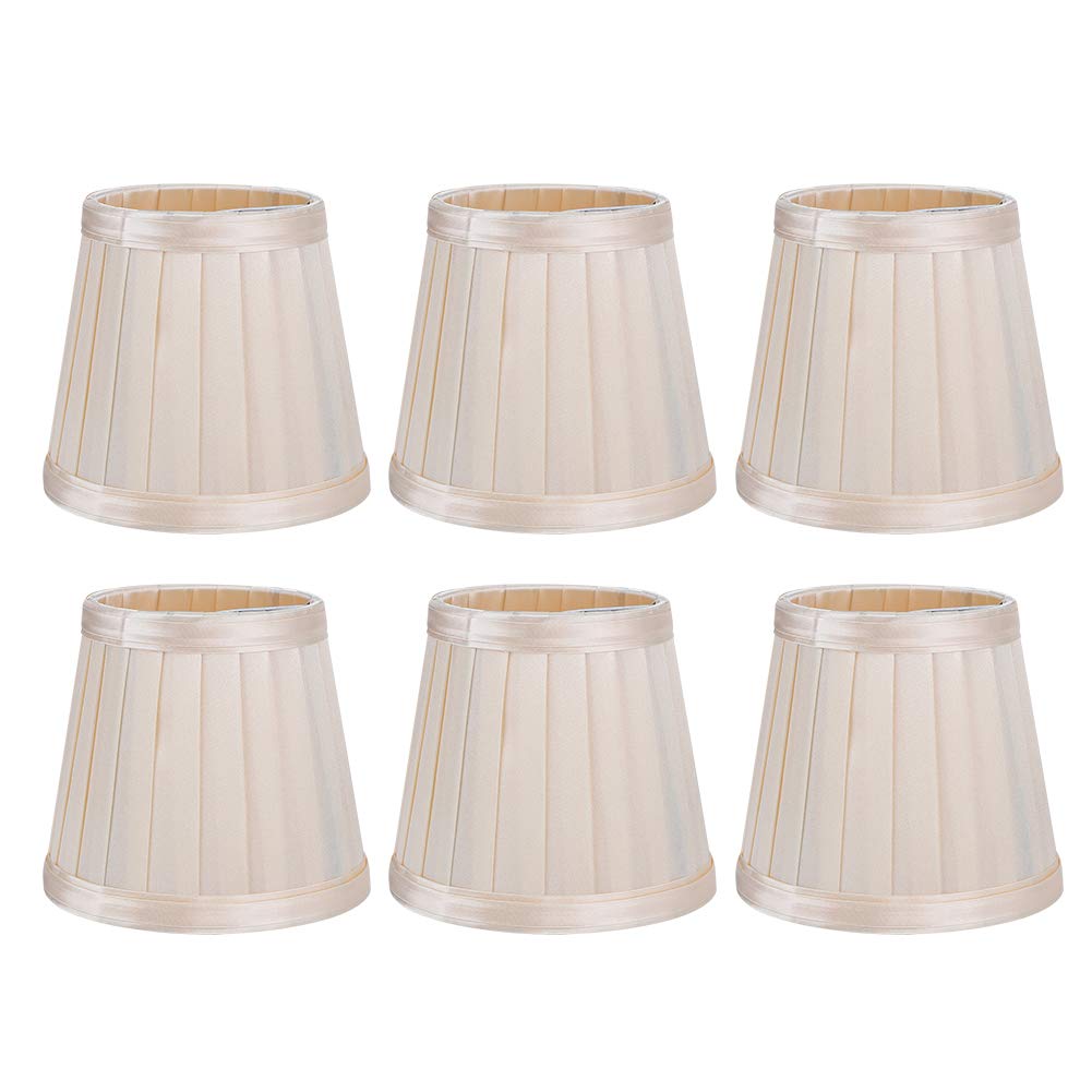 6PCS Lampshades Modern Simple Chandelier Pendant Lamp Shade Cover Fabric Lampshade for Home Wall Light