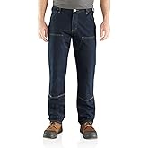 Carhartt Men's Relaxed Straight Rugged Flex Double-Front Denim Dungaree