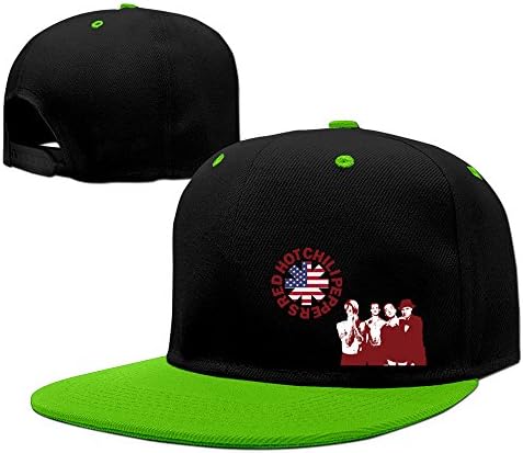 Fashion Red Hot Chili Peppers Hip Hop Snapback Baseball Cap One Size KellyGreen