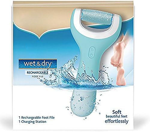 Meoro Electronic Foot File, Best Waterproof Pedicure Foot File Powerful Professional Pedicure and Manicure Tool - Buffs Away Dead,Hard Skin, Dry Callused Feet and Cracked (Cordless Built-in Charge )