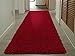 Sweet Home Stores Cozy Shag Collection Red Solid Shag Rug (2'7