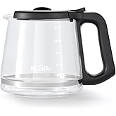 Mr. Coffee 12-Cup Replacement Carafe – Compatible with Mr. Coffee 12 Cup Machines, Glass Pot with Black Handle