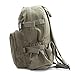 The Punisher Skull Backpack in Olive Canvas with Black Skull, Large