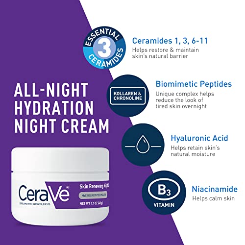 CeraVe Vitamin C Serum and Night Cream Skin Care Set Brightening