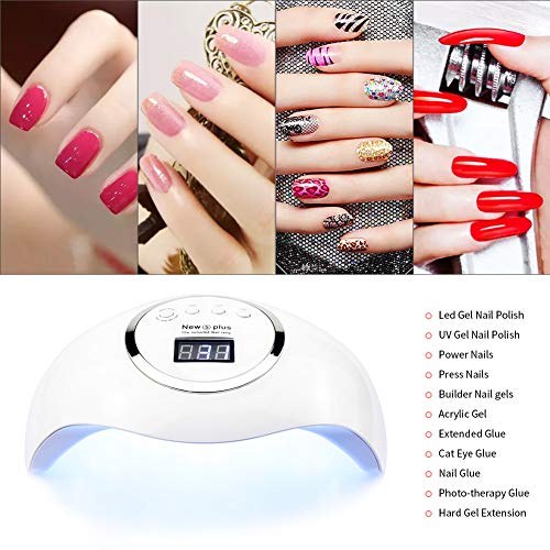image for Gel UV LED Nail Lamp Jewhiteny Nail Dryer 72W Gel Nail Polish UV Light
