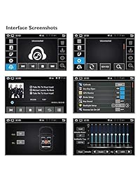Lanzar el receptor estéreo para automóvil Bluetooth   Sistema de radio de unidad de pantalla táctil con función de manos libres, reproductor de CD   DVD, radio AM   FM, doble Din (SDNV66B.5)