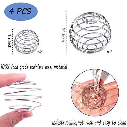 Shaker Balls, 4 Pcs Protein Shaker Ball 2 Size Stainless Steel Blender