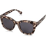 Peepers by PeeperSpecs Women's Center Stage Sun Oversized Sunglasses, Gray Tortoise, 52 mm + 1