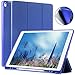 Coralov Case for iPad Pro 12.9 Inch 2017/2015 with Pencil Holder - Lightweight Soft TPU Back Cover and Trifold Stand with Auto Sleep/Wake,Protective for iPad Pro 12.9 Inch(1st & 2nd Gen) Blue