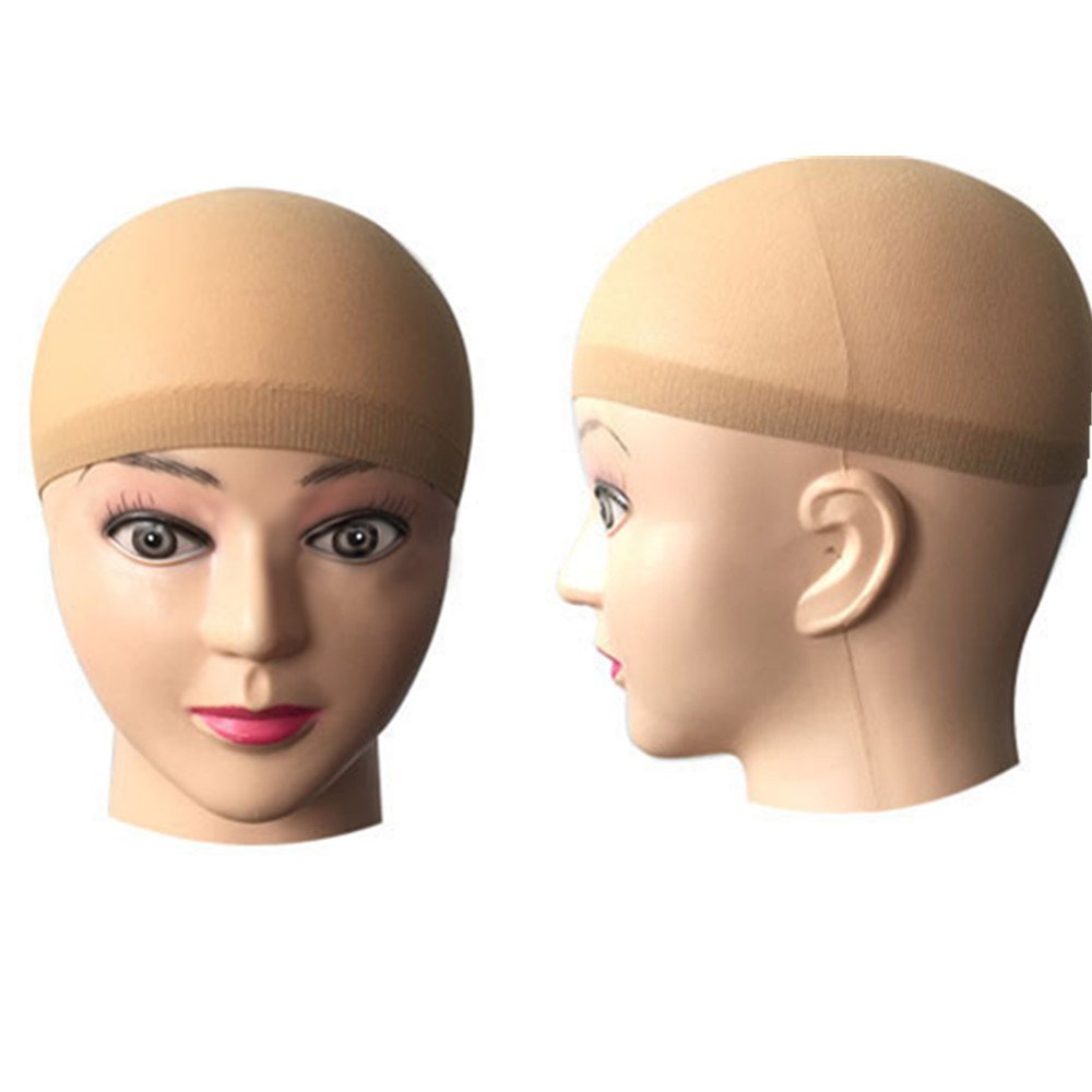 Amazon Com Trixes Beige Nylon Hair Socking Bald Cap For Wigs